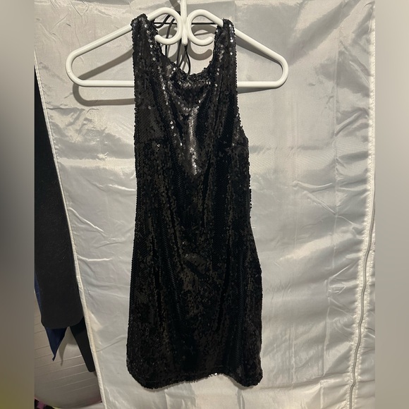 NWT meshki  sequin mini dress xs - Picture 5 of 6